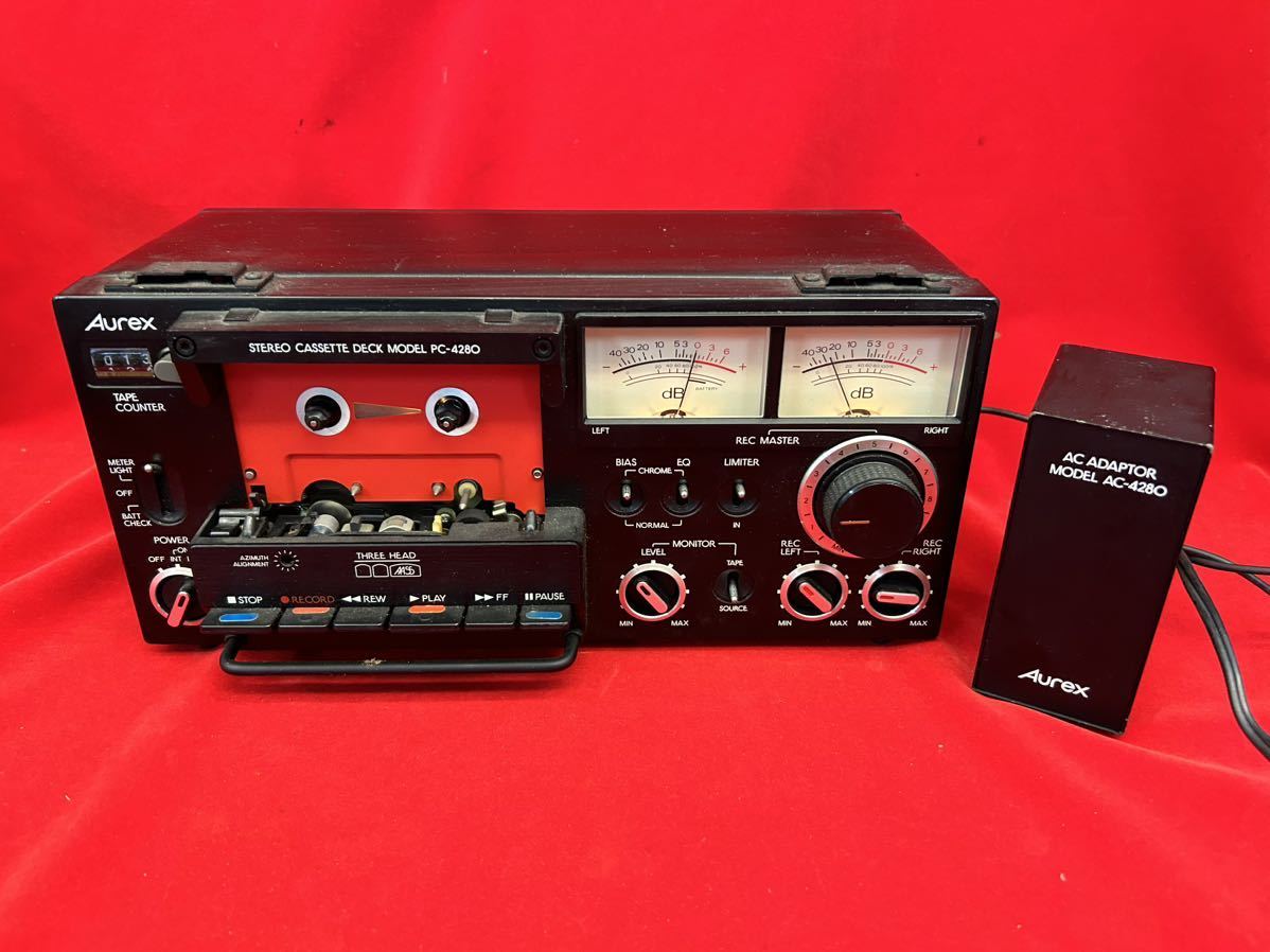 東芝のステレオカセットデッキAurex PC-4280・AC-4280